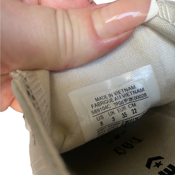 Converse Platform Faux Leather Sneakers I Size: 5 - Picture 13 of 13